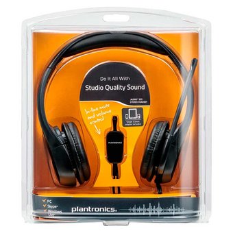  Наушники с микрофоном Plantronics A355 черный/серый (79730-05) 