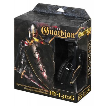  Наушники с микрофоном Oklick HS-L310G Guardian черный (LPS-1530) 