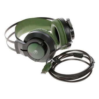  Наушники с микрофоном A4 Bloody J450 черный/зеленый 
