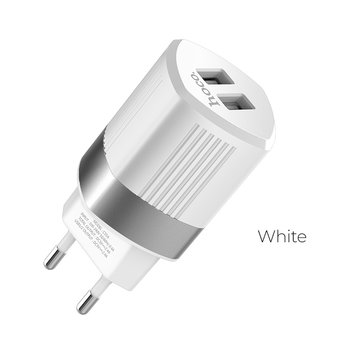  СЗУ Hoco C55A Energyl dual port 2.4A, white 