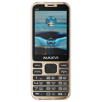  Мобильный телефон Maxvi X10 Metallic gold 