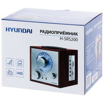 Радиоприемник Hyundai H-SRS200 вишня 