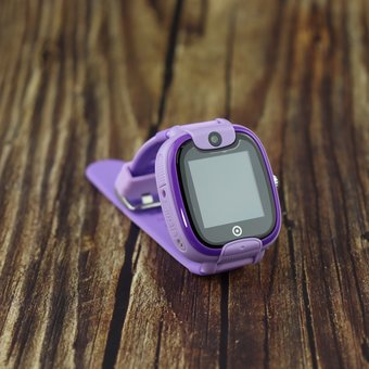 Детские часы телефон с gps трекером Smart baby watch S6 фиолетовый 