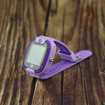  Детские часы телефон с gps трекером Smart baby watch S6 фиолетовый 