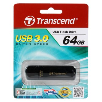  USB-флешка Transcend 64Gb Jetflash 700 TS64GJF700 USB3.0 черный 