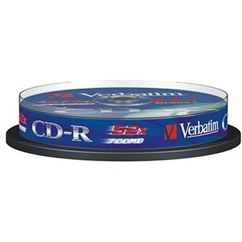  Диск CD-R Verbatim 700Mb 52x DataLife Cake Box (10шт) 43437 