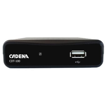  Ресивер DVB-T2 Cadena CDT-100 черный 