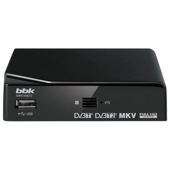  Ресивер DVB-T2 BBK SMP015HDT2 темно-серый 