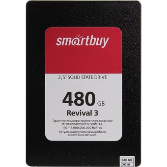  Твердотельный накопитель 480Gb SmartBuy Revival 3 (SB480GB-RVVL3-25SAT3) 