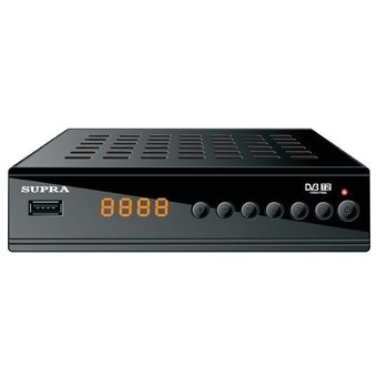  Ресивер DVB-T2 Supra SDT-10 черный 