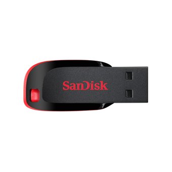  USB-флешка Sandisk 128Gb Cruzer Blade SDCZ50-128G-B35 USB2.0 черный/красный 