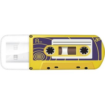  USB-флешка 16G USB 2.0 Verbatim Mini Cassette Edition Yellow (49399) 