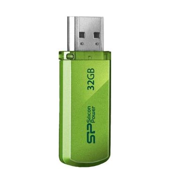  USB-флешка Silicon Power 32Gb Helios 101 SP032GBUF2101V1N USB2.0 зеленый 