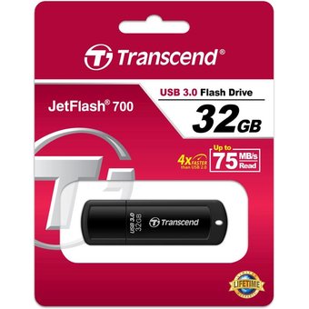  USB-флешка Transcend 32Gb Jetflash 700 TS32GJF700 USB3.0 черный 