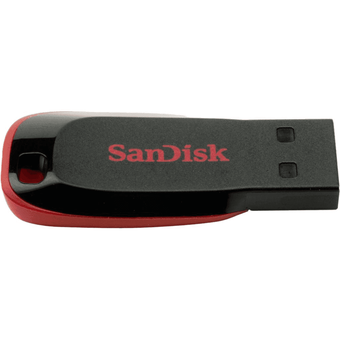  USB-флешка Sandisk 128Gb Cruzer Blade SDCZ50-128G-B35 USB2.0 черный/красный 