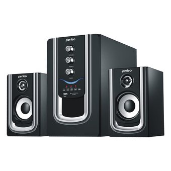  Колонки Perfeo Riviera чёрн-серебр (PF-102-BT) 