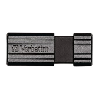  USB-флешка 32G USB 2.0 Verbatim Pin Stripe Black (49064) 