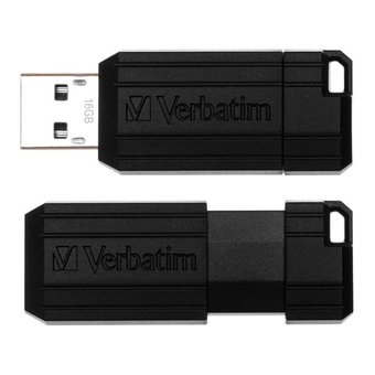  USB-флешка 16G 2.0 Verbatim Pin Stripe Black (49063) 