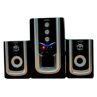  Колонки Perfeo Riviera чёрн-серебр (PF-102-BT) 