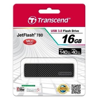  USB-флешка Transcend 16Gb Jetflash 780 TS16GJF780 USB3.0 черный/серебристый 