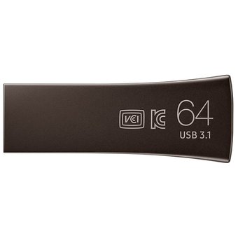  USB-флешка 64GB 3.1 Samsung BAR gray (MUF-64BE4/APC) 