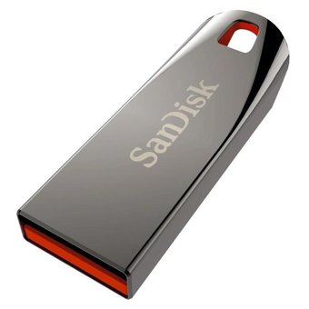  USB-флешка Sandisk 16Gb Cruzer Force SDCZ71-016G-B35 USB2.0 серебристый/красный 