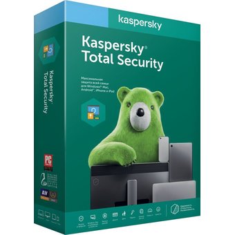  ПО Kaspersky Total Security - Multi-Device Rus 2 ПК/1 год продление коробка (KL1919RBBFR) 