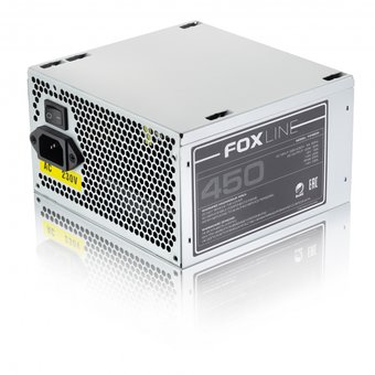  Блок питания Foxline FZ450R, 450W, ATX, NOPFC, 120FAN, 2xSATA, 1xFDD, 24+4 