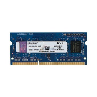  ОЗУ Kingston ValueRAM (KVR16LS11/4) SO-DIMM DDR3-1600 4GB PC3-12800, CL11, LV 1.35V, retail 
