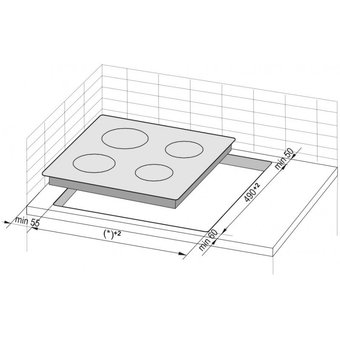  Варочная поверхность Hansa BHCI66306 черный 
