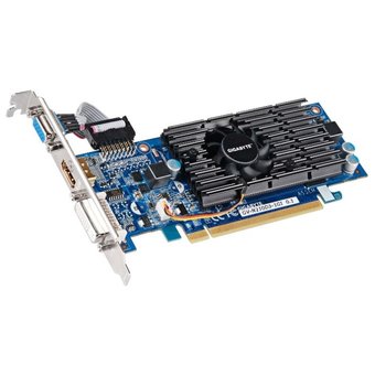  Видеокарта Gigabyte GV-N210D3-1GI PCI-E nVidia GeForce 210 1024Mb 64bit DDR3 590/1200 DVIx1/HDMIx1/CRTx1/HDCP Ret low profile 