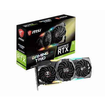  Видеокарта MSI RTX 2080 Ti Gaming TRIO PCI-E nVidia GeForce RTX 2080Ti 11264Mb 352bit GDDR6 1350/14000/HDMIx1/DPx3/Type-Cx1/HDCP Ret 