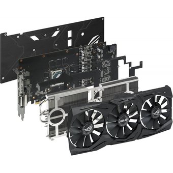  Видеокарта Asus ROG-STRIX-RX580-T8G-GAMING PCI-E AMD Radeon RX 580 8192Mb 256bit GDDR5 1411/8000 DVIx1/HDMIx2/DPx2/HDCP Ret 