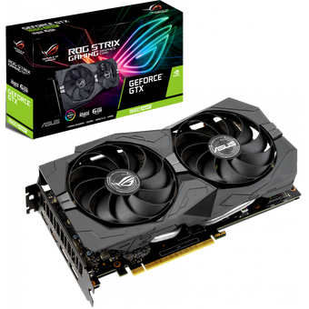  Видеокарта Asus ROG-STRIX-GTX1660S-A6G-Gaming PCI-E nVidia GeForce GTX 1660Super 6144Mb 192bit GDDR6 1530/14002/HDMIx2/DPx2/HDCP Ret 