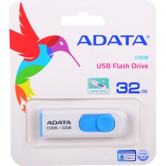  USB-флешка 32GB USB 2.0 A-DATA WH/Blue AC008-32G-RWE 
