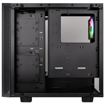  Корпус Thermaltake View 21 TG, без БП, ATX 5x120mm 3x140mm, 2xUSB3.0, audio bott PSU, черный 