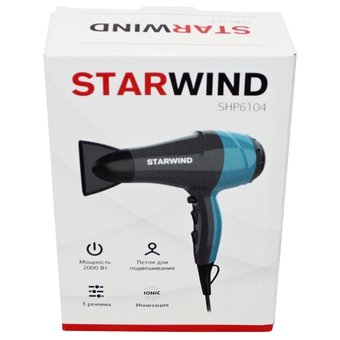  Фен Starwind SHP6104 серый/голубой 