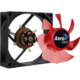  Вентилятор Aerocool Motion 8 Red-3P 80x80mm 3-pin 25dB 90gr LED Ret 