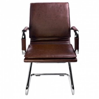  Кресло Бюрократ CH-993-Low-V/Brown низкая спинка коричневый искусственная кожа 