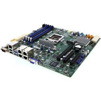  Материнская плата SuperMicro MBD-X11SSH-LN4F-B C236 S1151 MATX BLK 