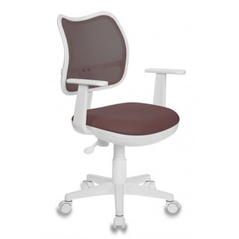  Кресло детское Бюрократ CH-W797/BR/TW-14C спинка сетка коричневый сиденье коричневый TW-14C (пластик белый) 