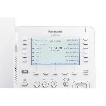  Телефон IP Panasonic KX-NT680RU белый 