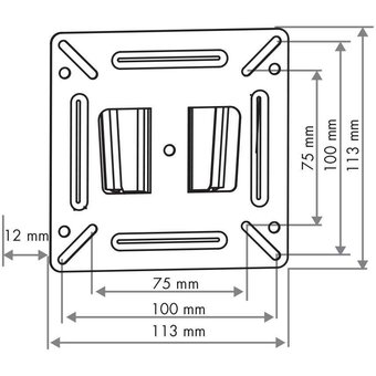  Кронштейн для телевизора Arm Media LCD-01 черный 15"-32" до15кг фиксированный 