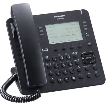  Телефон IP Panasonic KX-NT630RU-B черный 