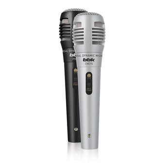  Микрофон проводной BBK CM215 2.5м черный/серебристый 