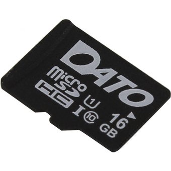  Карта памяти Dato microSDHC 16Gb Class10 DTTF016GUIC10 w/o adapter 