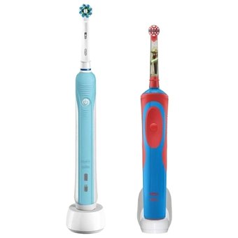  Набор электрических зубных щеток Oral-B PRO 500 и Oral-B Stages Power Звездные войны белый/голубой 