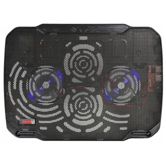  Подставка для ноутбука Buro (BU-LCP156-B208) черный 15.6"355x260x21мм 2xUSB 2x 80ммFAN 560г металлическая сетка/пластик 
