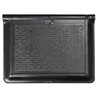  Подставка для ноутбука Buro (BU-LCP170-B214) черный 17"398x300x29мм 2xUSB 2x 140ммFAN 926г металлическая сетка/пластик 