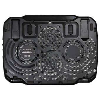  Подставка для ноутбука Buro (BU-LCP156-B208) черный 15.6"355x260x21мм 2xUSB 2x 80ммFAN 560г металлическая сетка/пластик 